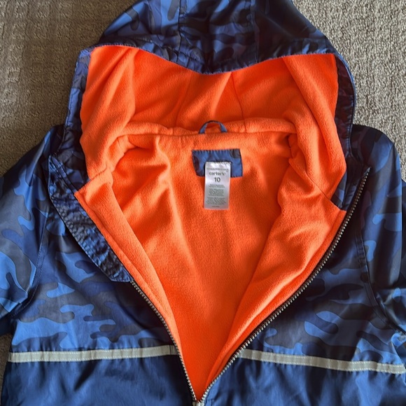Carter’s Fall/Spring Fleece-Lined Windbreaker Jacket - Size 10 - Picture 3 of 5